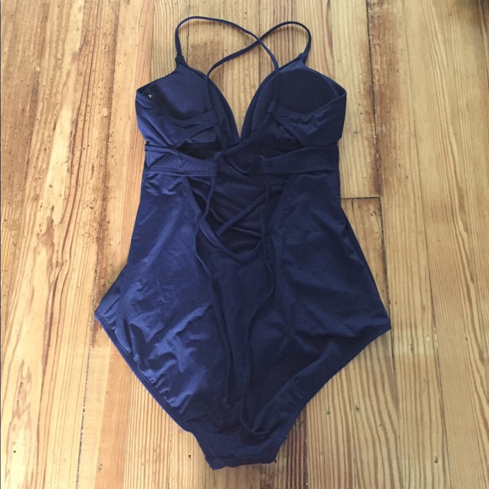 Navy Athleta  One Piece Swim Suit