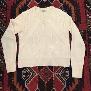 Madewell cable knit sweater