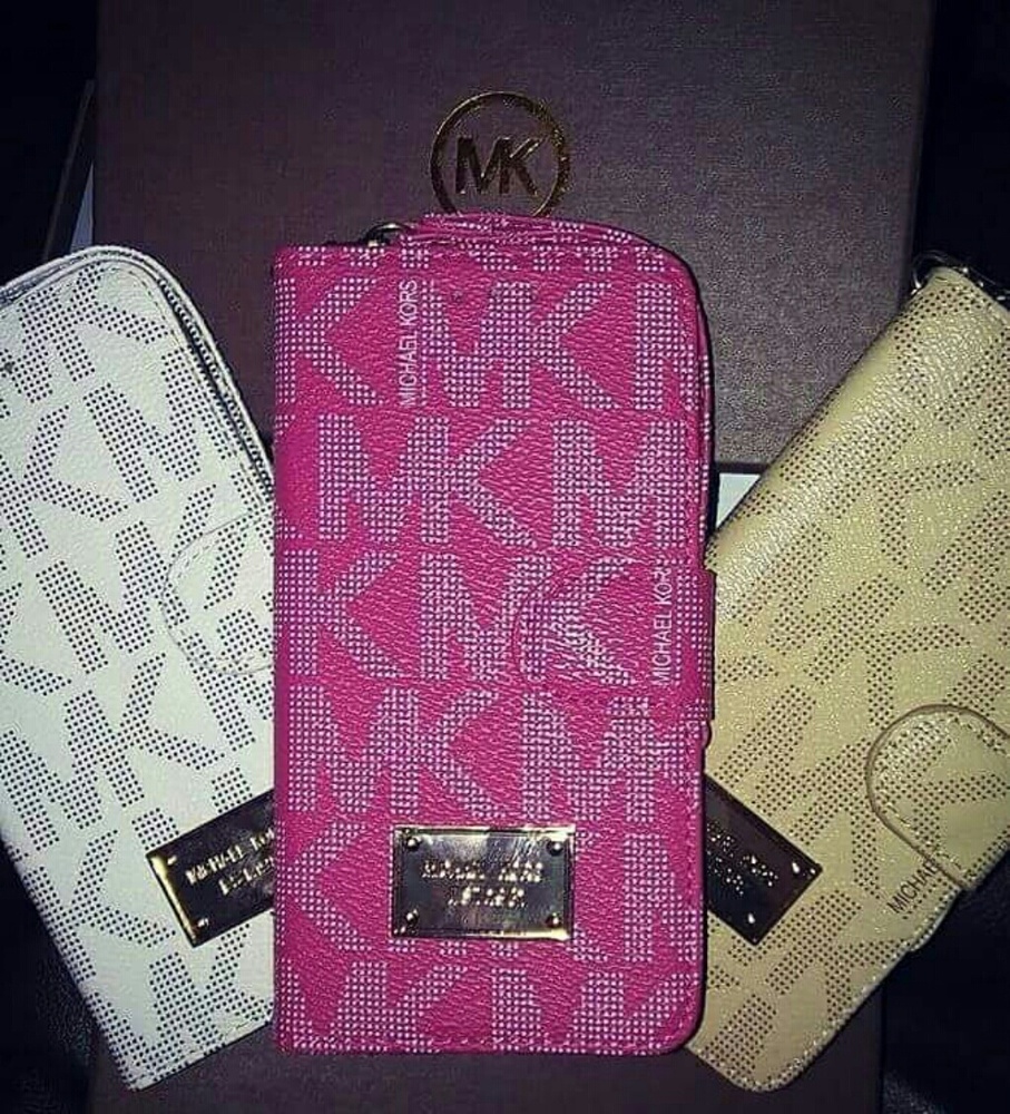 Hot Pink Mk Wallet Phone Case