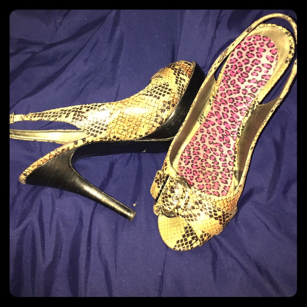 wild 😜 side animalistic guess heels