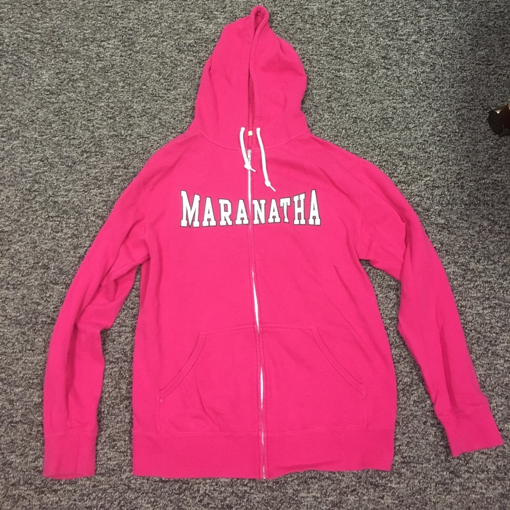 "Maranatha" zip up sweatshirt