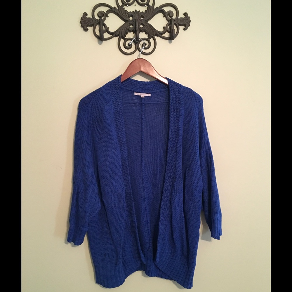 Blue Knit Shrug