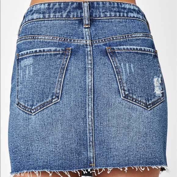 DENIM MINI SKIRT - Picture 3 of 4