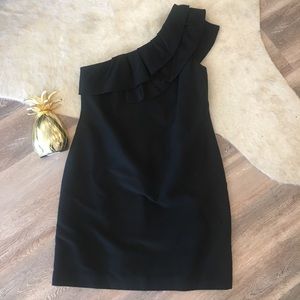 One Shoulder Dress - Lilly Pulitzer - black