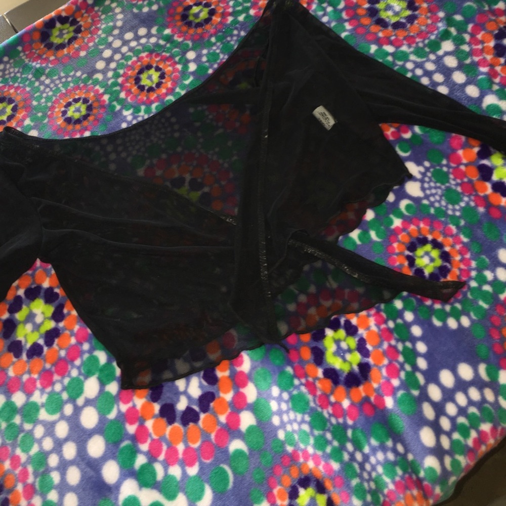 Sheer ballet cover up