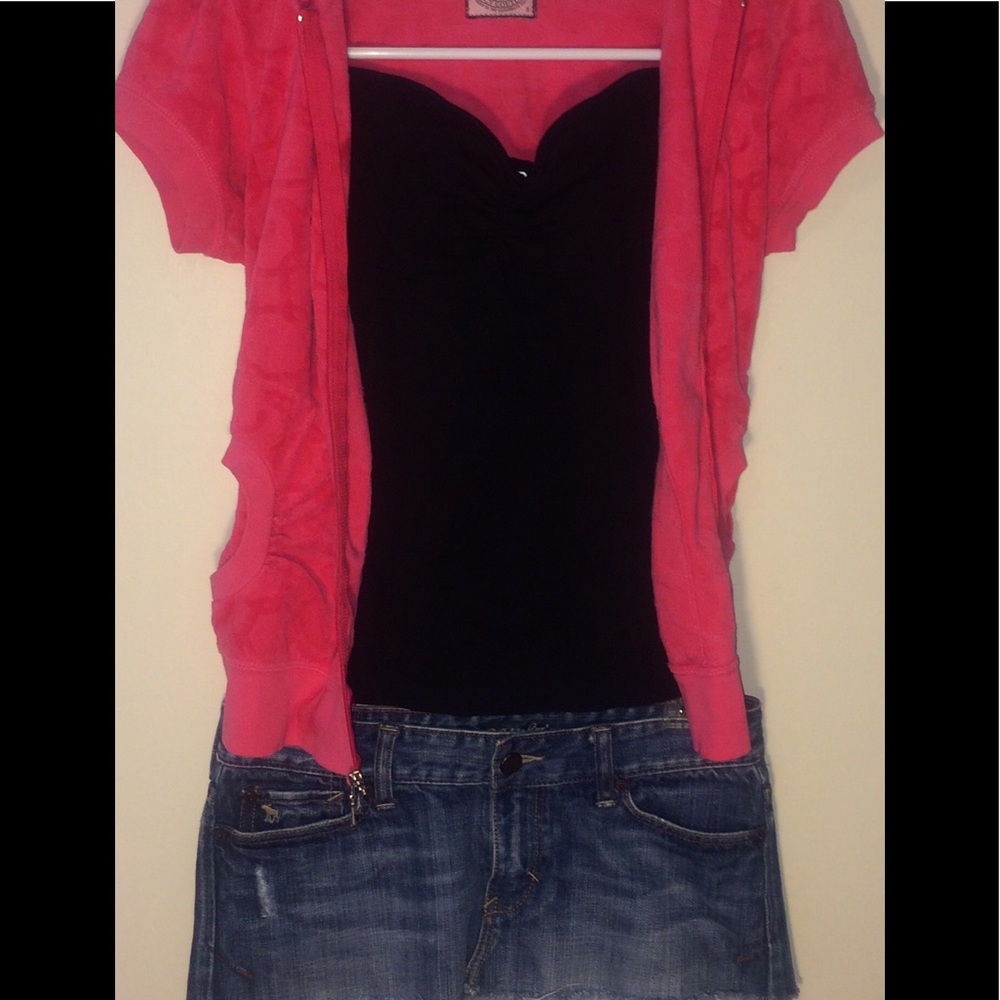 Decree black tube top sz M