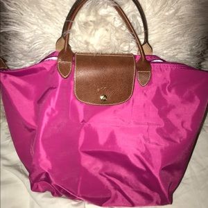Longchamp Le Pliage Medium Handbag in pink