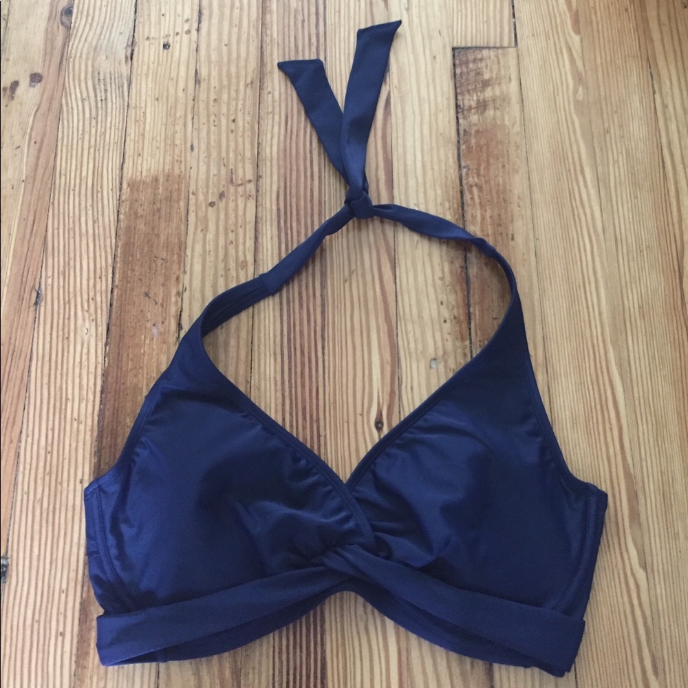 Halter Bikini Top - Navy