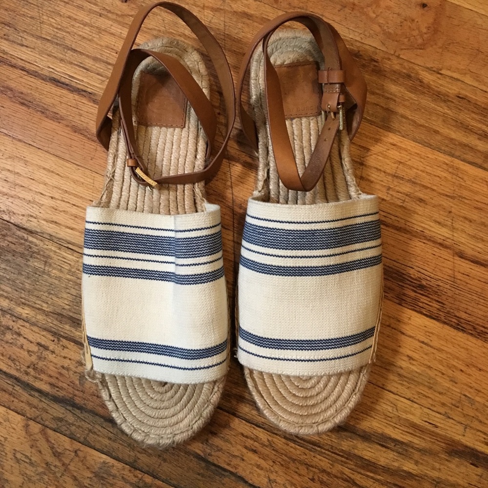 Tory Burch Striped Espadrille Sandal