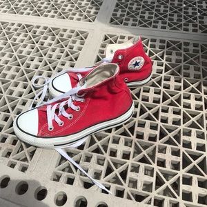 Red High Top Converse