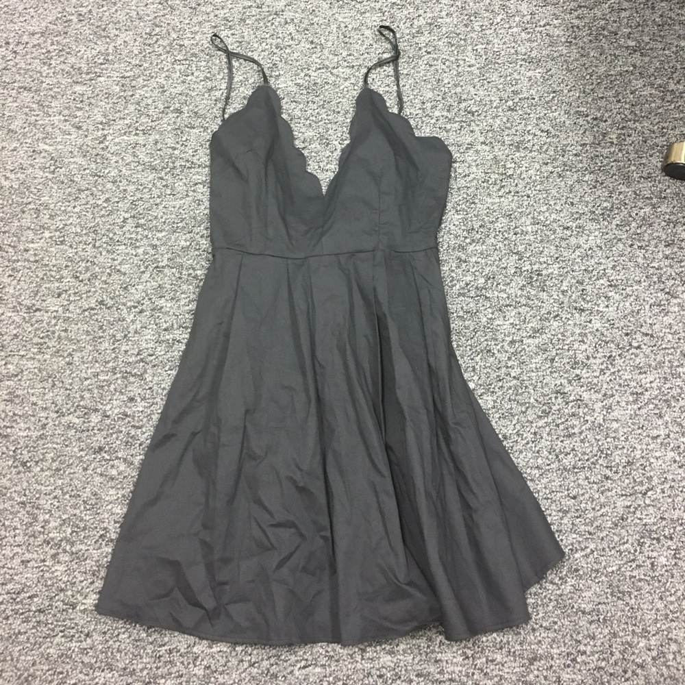 Black shirt dress
