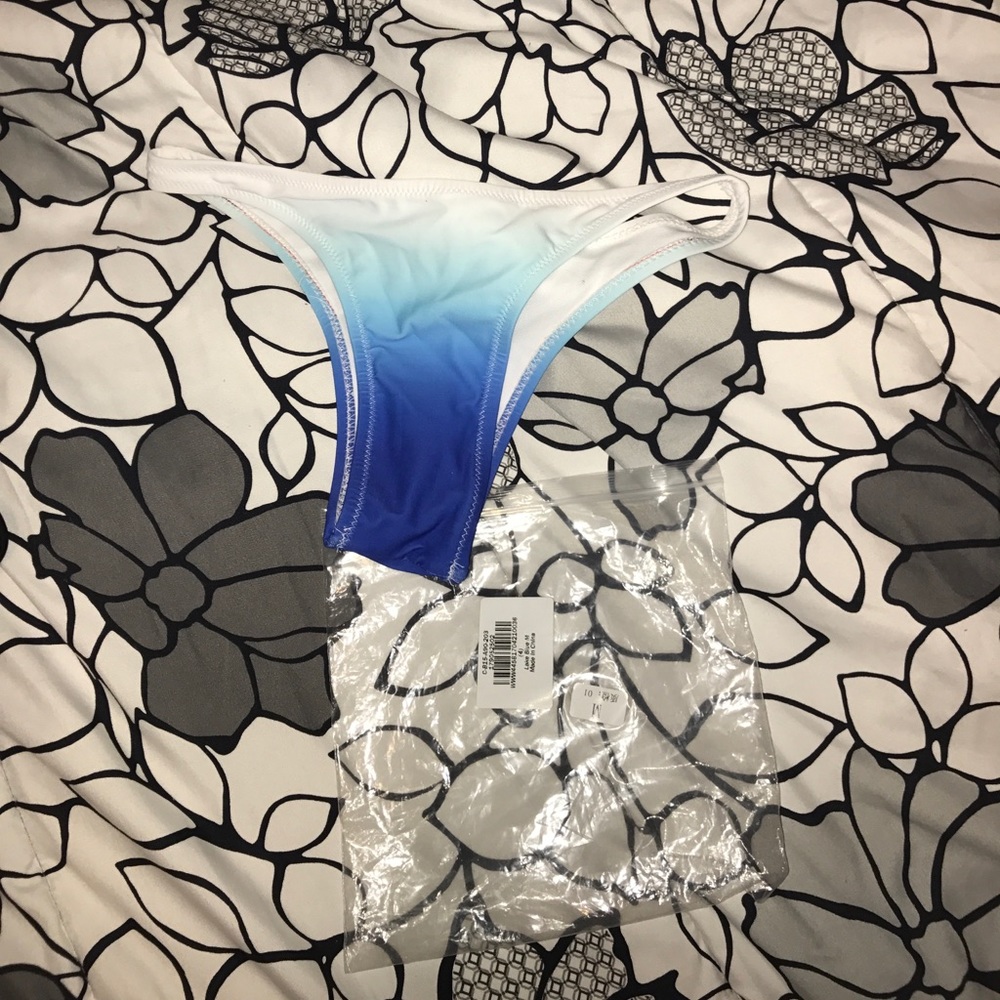 Blue ombré swim bottoms
