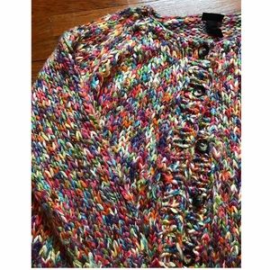 NWT. Lane Bryant multi colored button cardigan