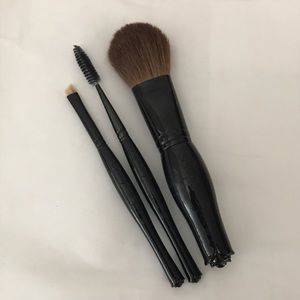 3 Anna Sui Brushes - Blush, Mascara, Eyeliner/brow