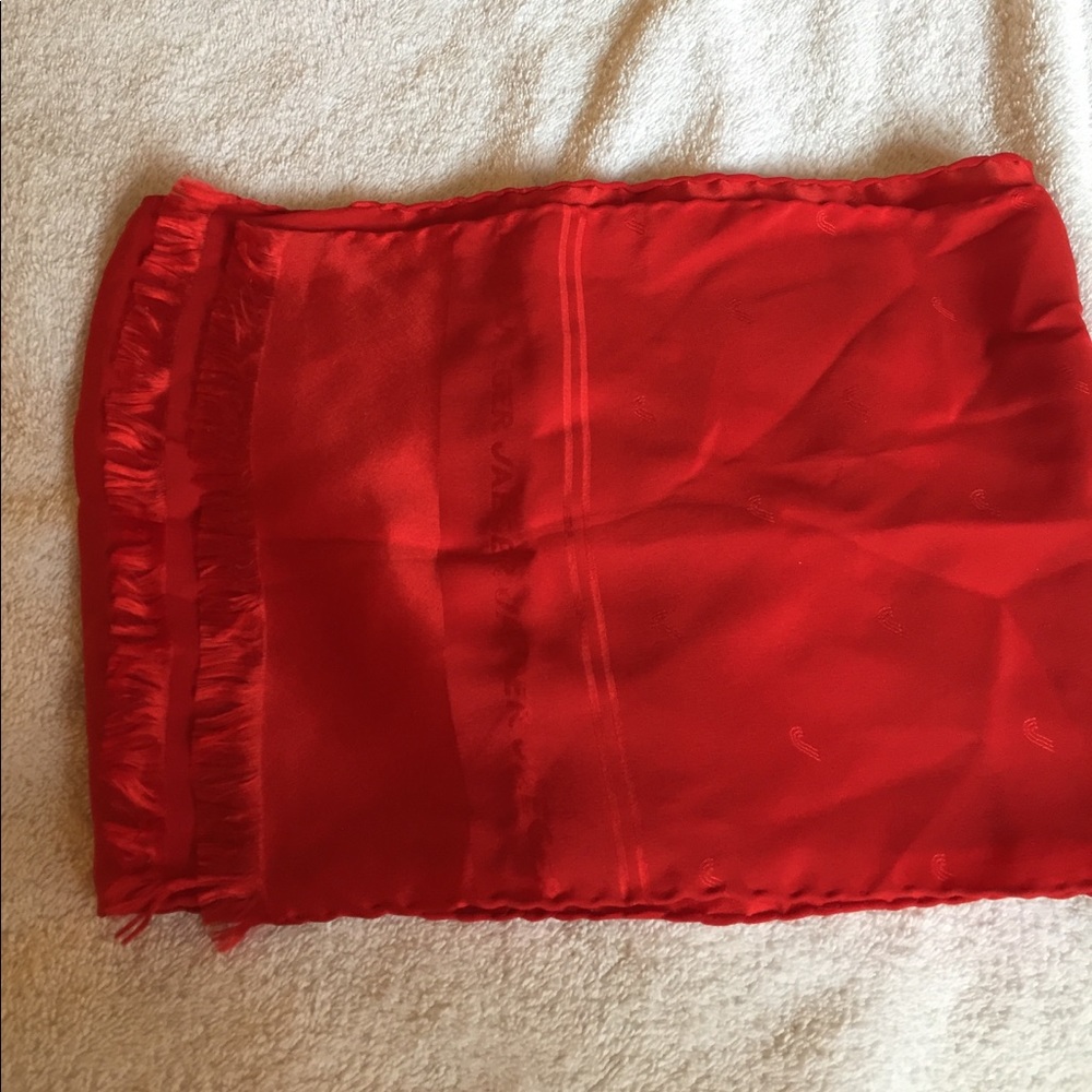 Jaegar Red silk scarf