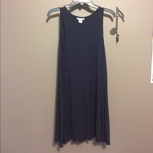 Navy slip dress