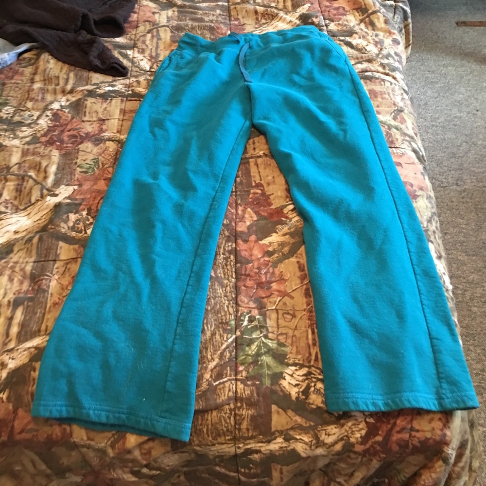 Teal sweatpants