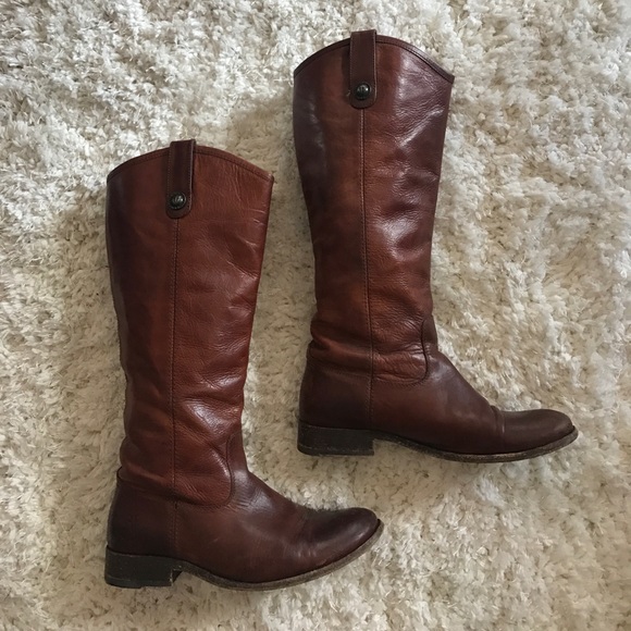 Frye Melissa Button Cognac Boot - Picture 2 of 7