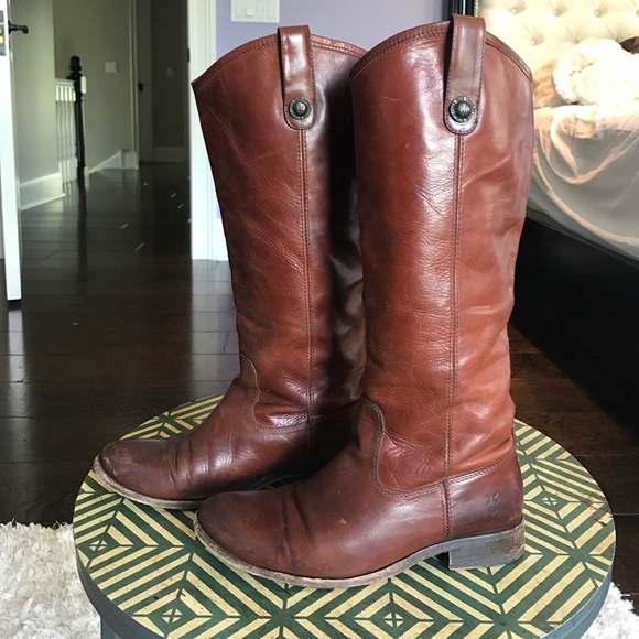 Frye Melissa Button Cognac Boot - Picture 3 of 7