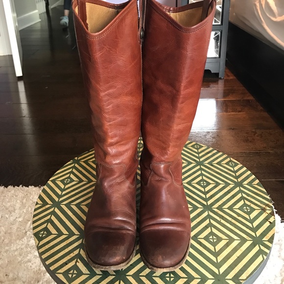 Frye Melissa Button Cognac Boot - Picture 4 of 7
