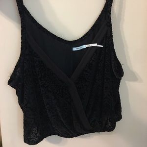 Kimchi Blue Velvet Crop Top