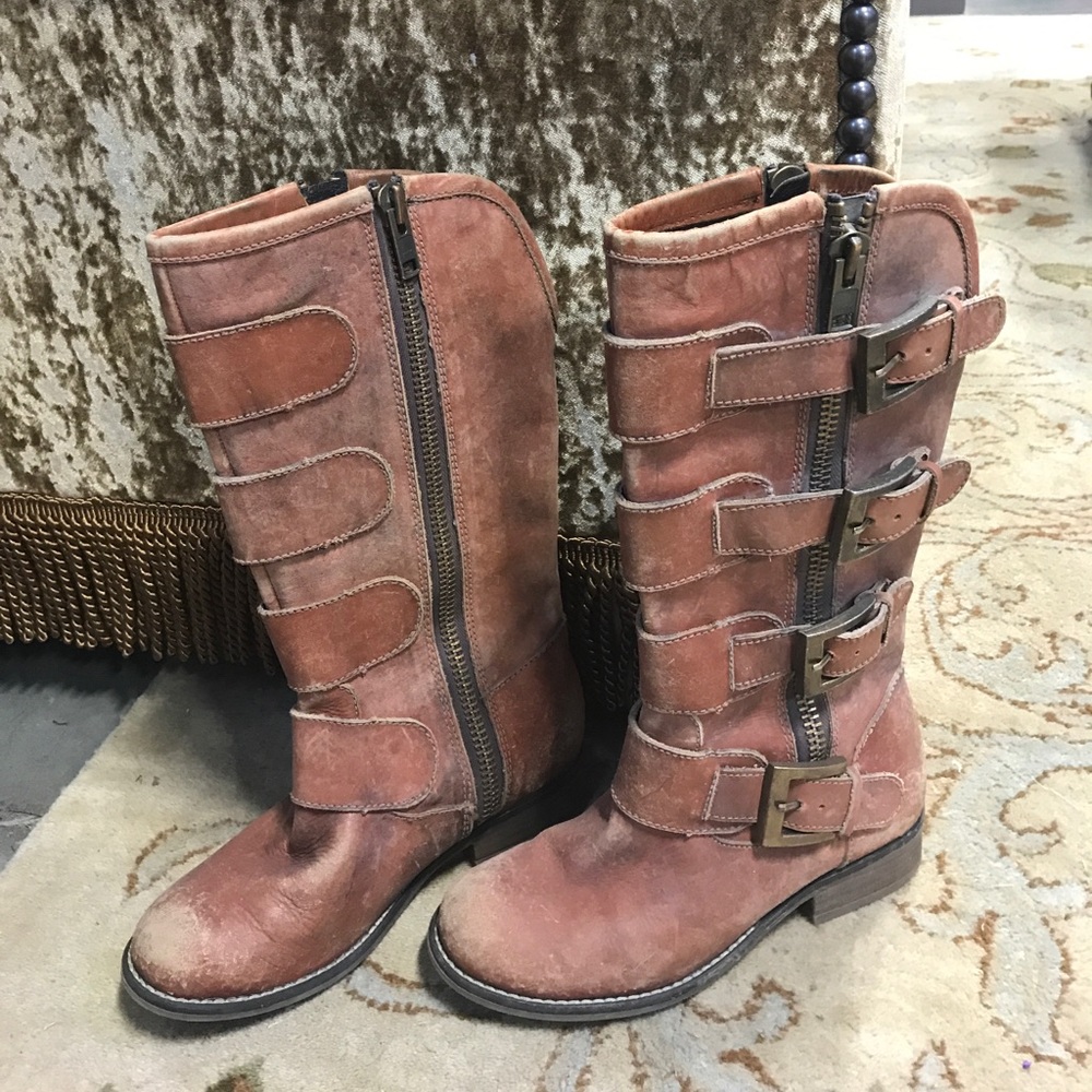 Corral Tall Boots with Buckles