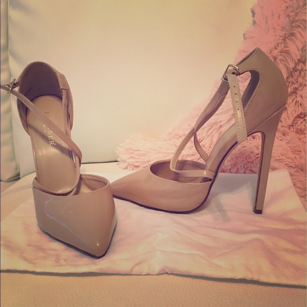 Pleaser high-heeled pumps.