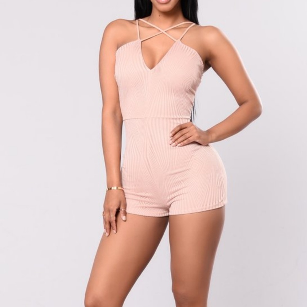 BNWT cute nude romper