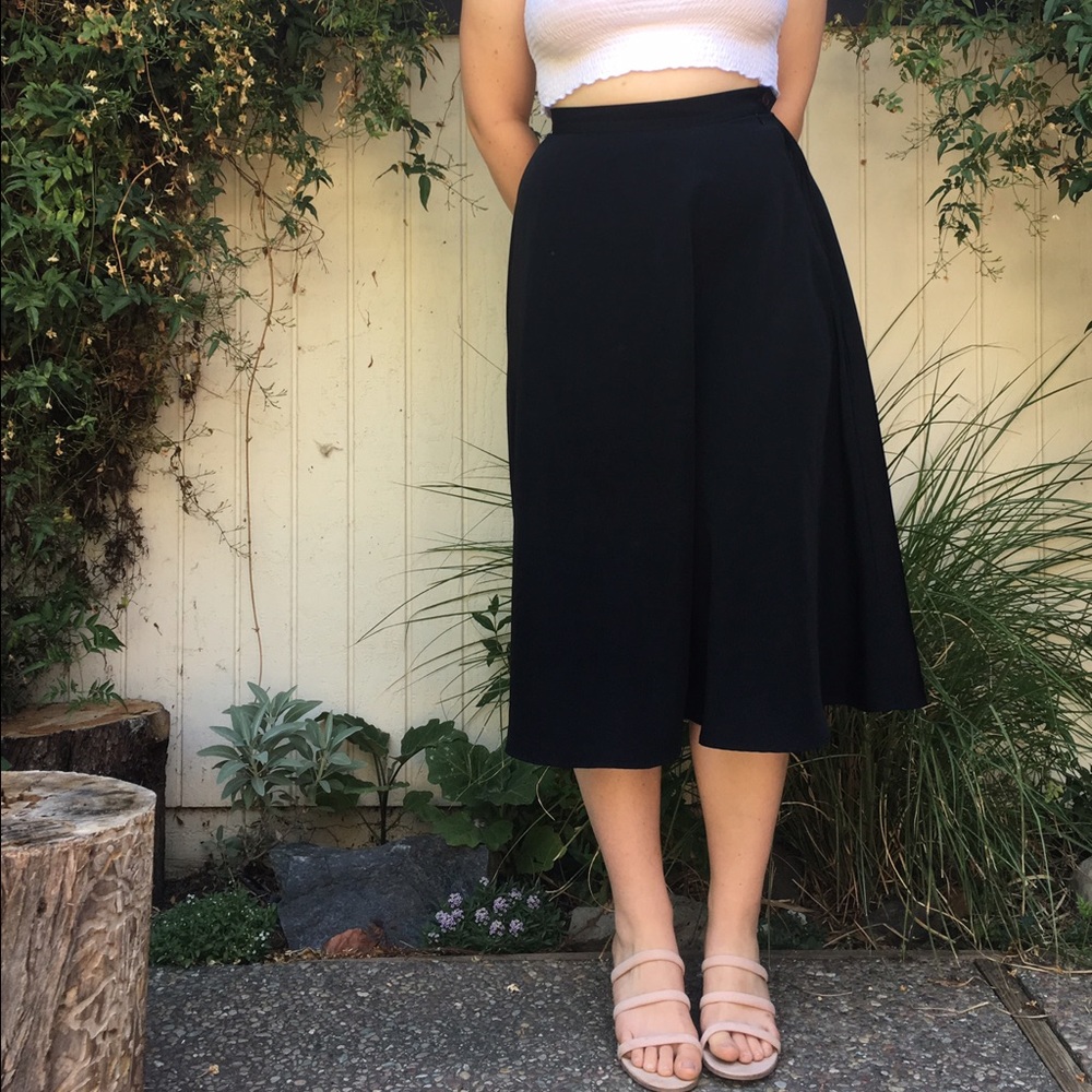 American Apparel Calf-Length Skirt