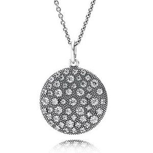 Pandora starry night silver and crystal necklace.