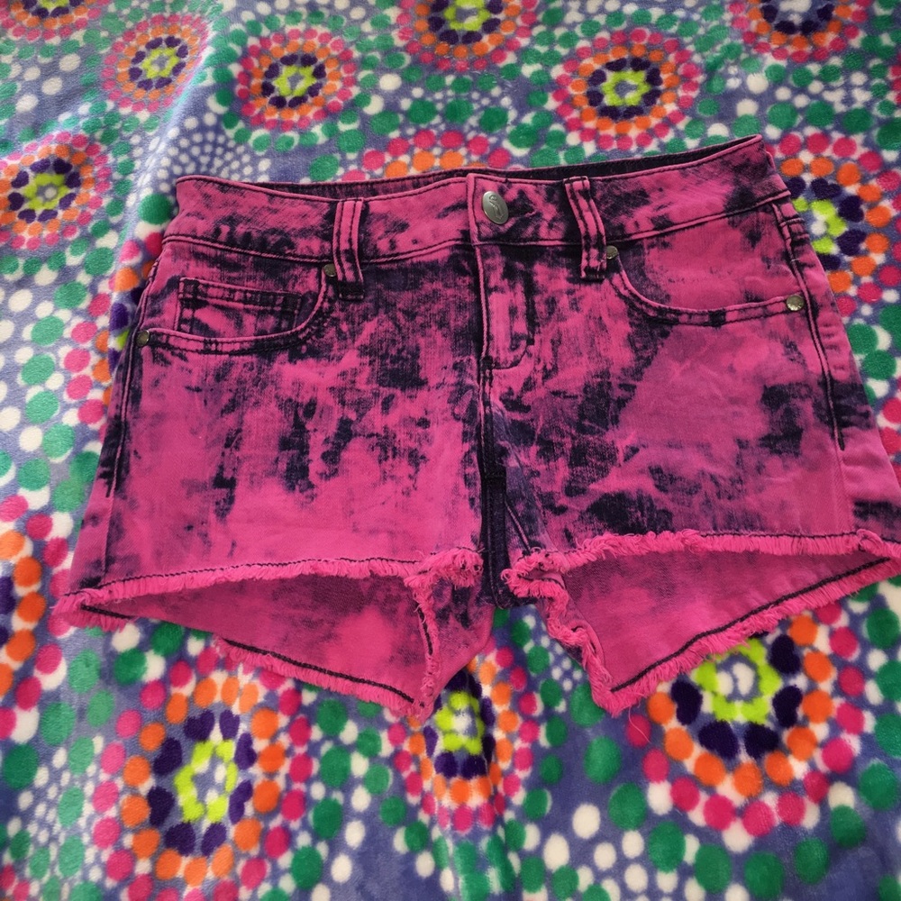 Pink and blue shorts