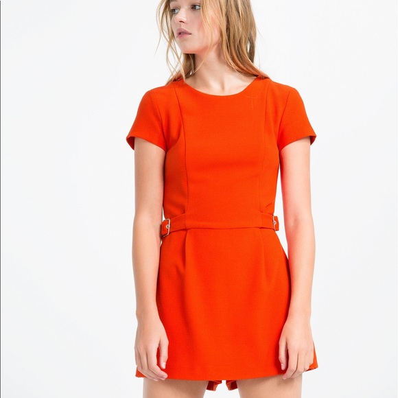 ZARA Trafaluc Geranium jumpsuit dress - Picture 7 of 8