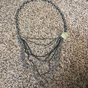 Long statement necklace.