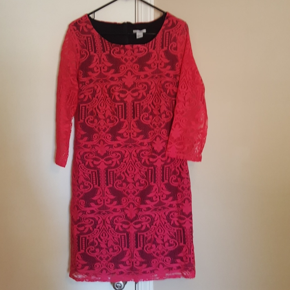 H&M dress with lace overlay