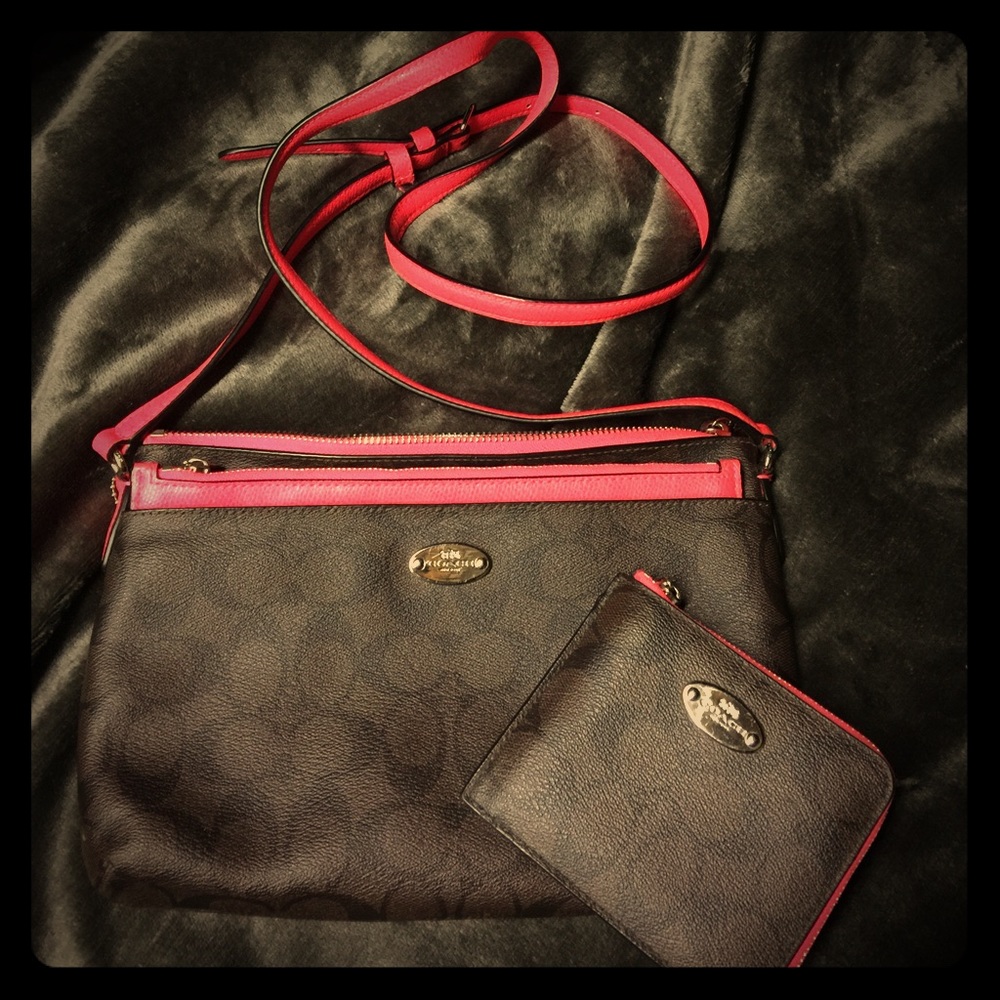 Coach cross body and wallet