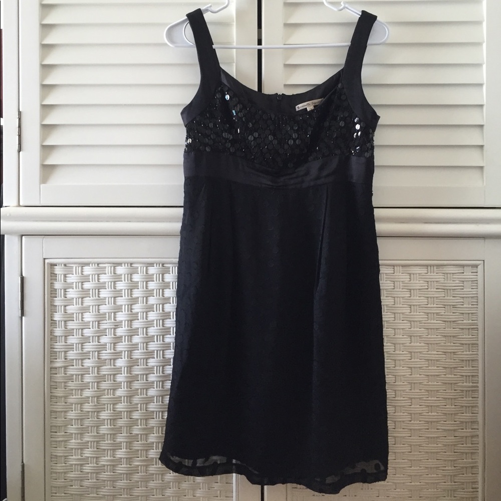 Nanette Lepore little black dress 2 sequin anthro