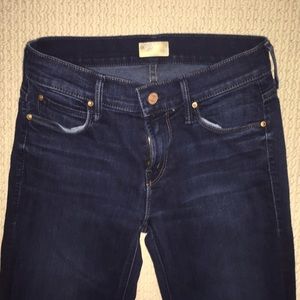 Mother dark wash blue jeans 25