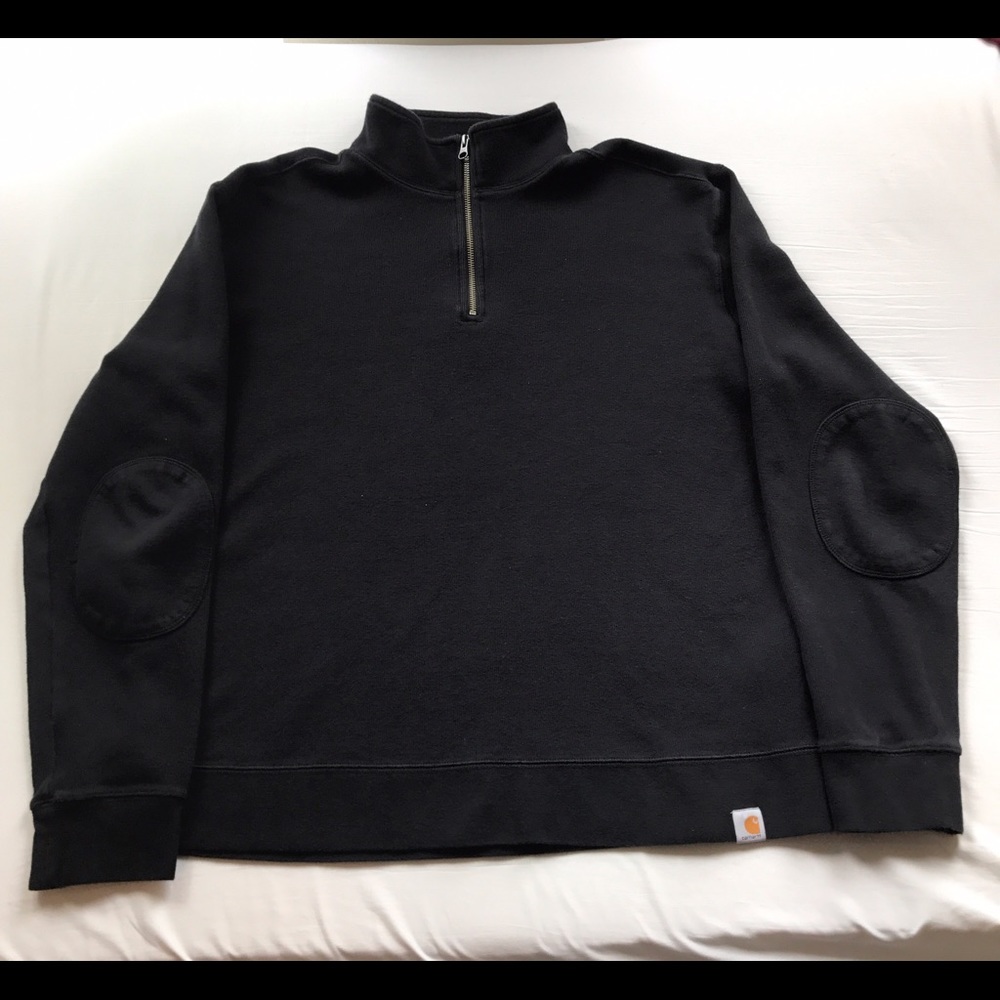 Carhartt men's large black quarter-zip pullover