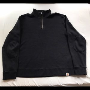 Carhartt men's large black quarter-zip pullover