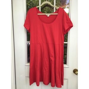 Forever 21+ Bright Red Skater Dress