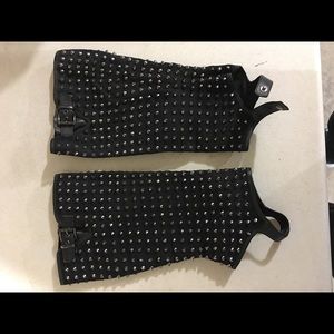 Bebe studded boot covers