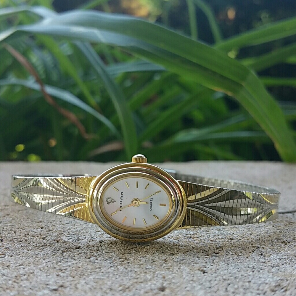 Vintage ladies Milan two-tone watch