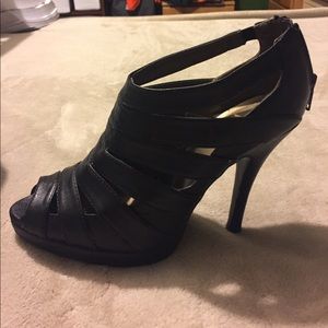 Black gladiator type heels