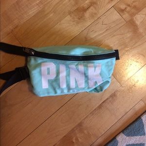 Pink fanny pack with sunglasses!