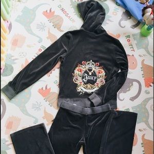 Juicy Couture charcoal track suit