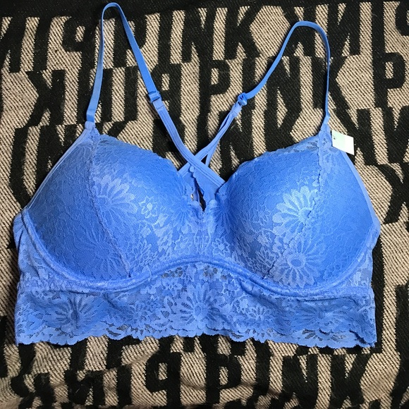 SALE VS PINK RACER BACK PADDED BRA - Picture 3 of 5