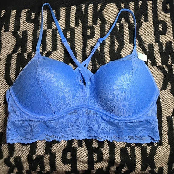 SALE VS PINK RACER BACK PADDED BRA - Picture 4 of 5