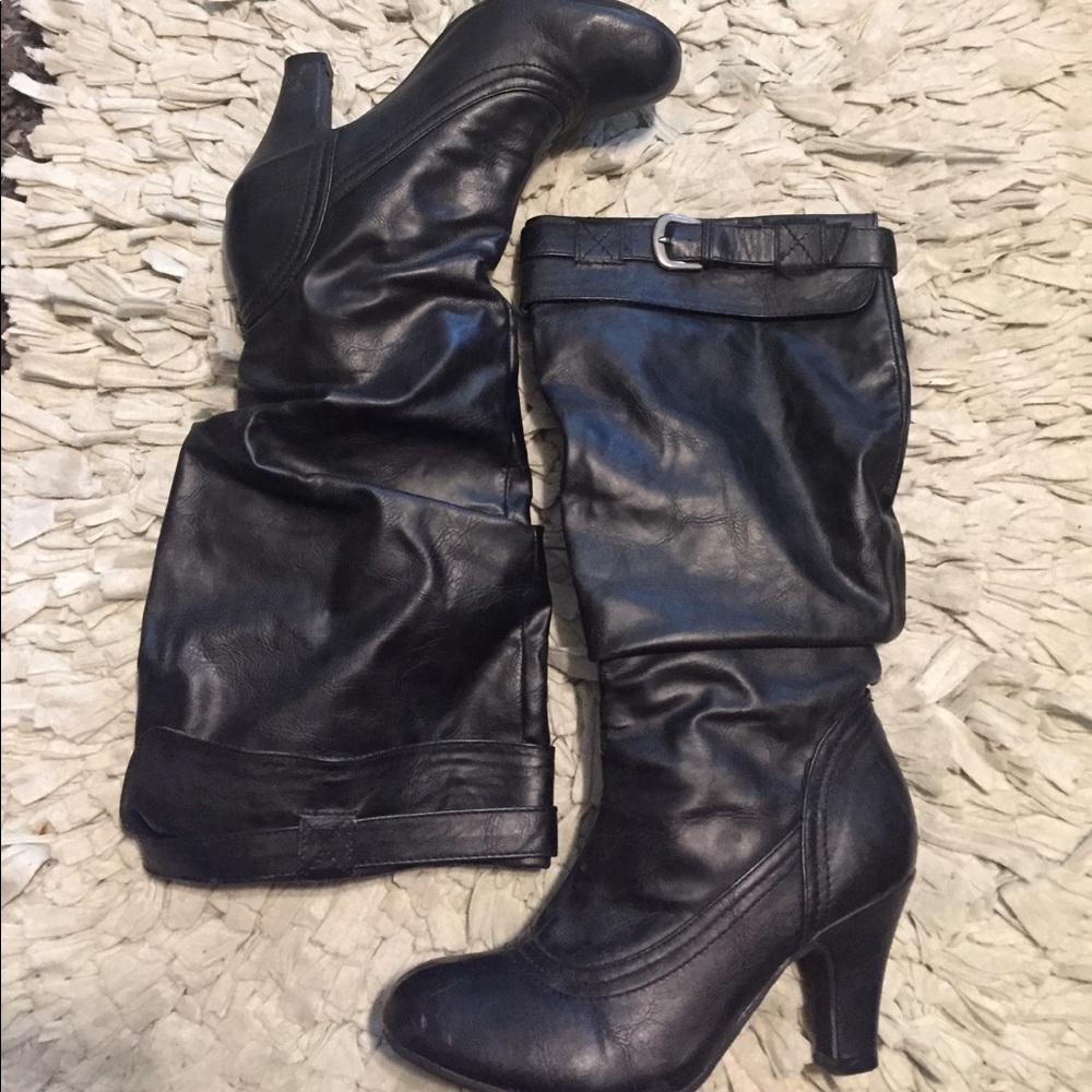 Madden Girl Leather boots - heeled!
