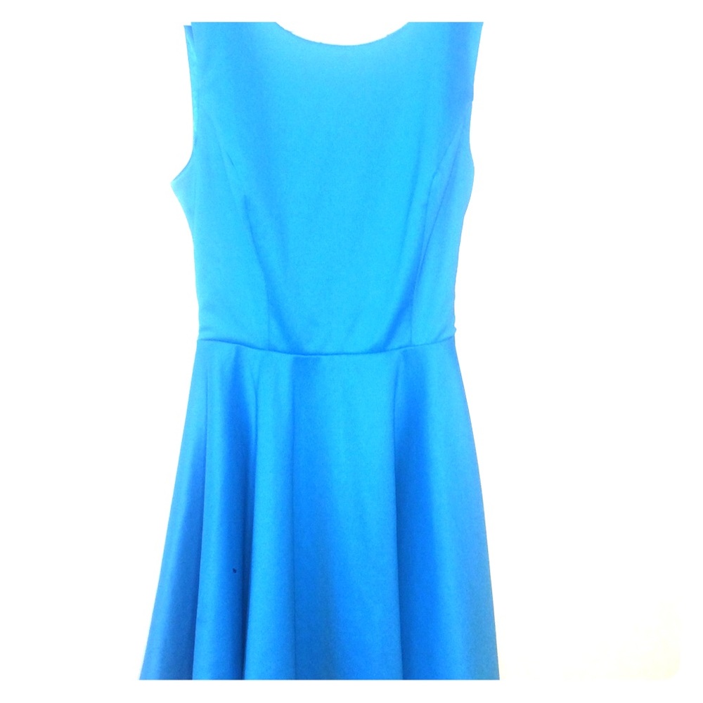 Guess fit n flare teal party dress xs