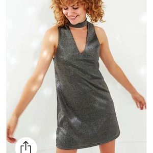 🆕UO Silver Mock Neck Dress